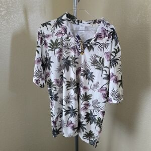 Palmwave Hawaiin Button Up Shirt Brand New With Tags